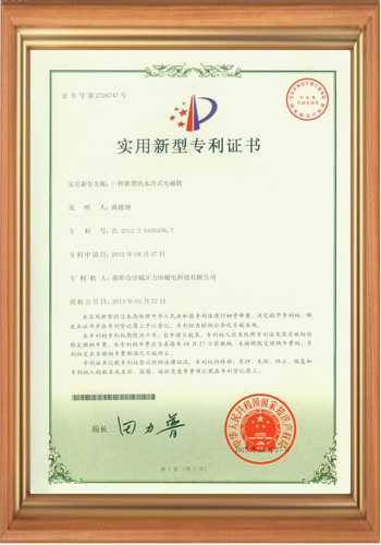 退磁機(jī)廠(chǎng)家的專(zhuān)利證書(shū)之五